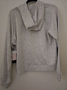 Yogalicious Heather Light Gray Cowl Neck Sweatshirt